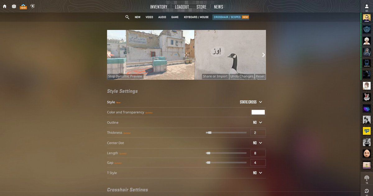 Here are all the NEW Crosshair Styles Added to CS2