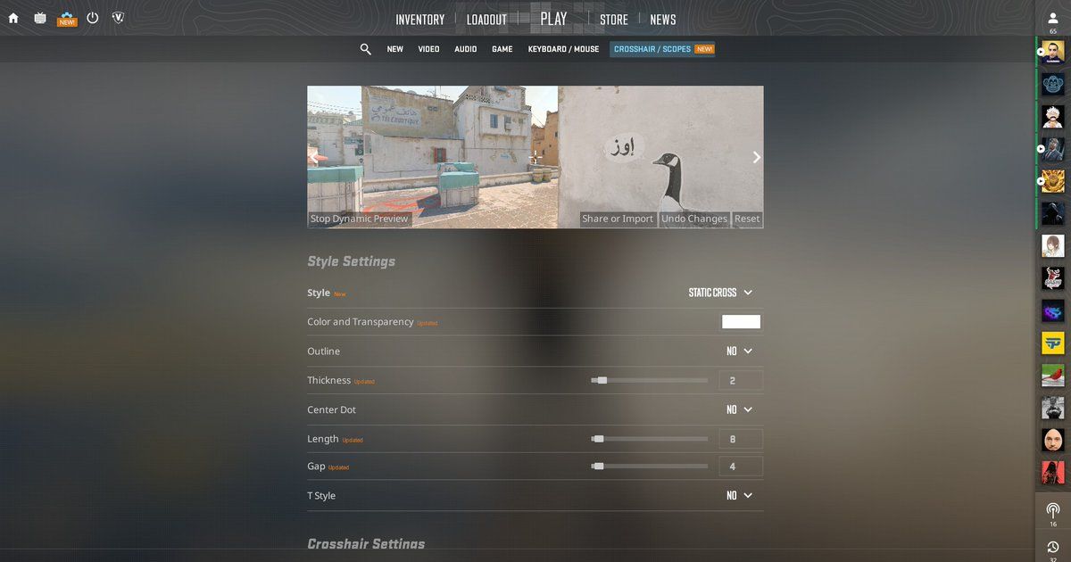 NEW CS2 Settings Update - Crosshair
