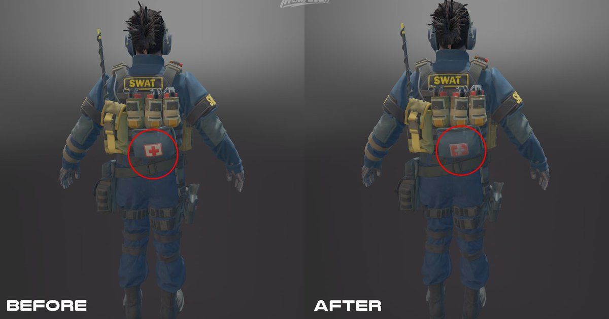 Not mentioned in the release notes, but the CS2 devs updated the Swiss Cross on the SWAT Agents models.