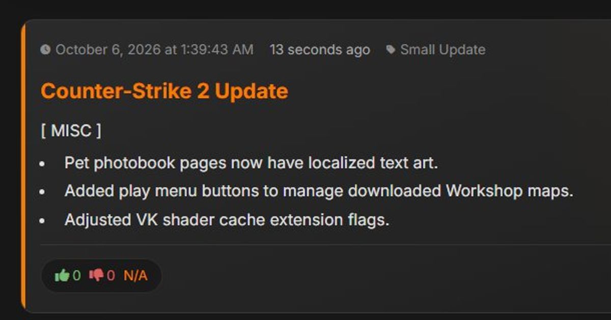 NEW CS2 Update - Here are the Release Notes